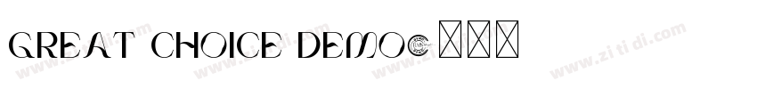 Great Choice Demo字体转换